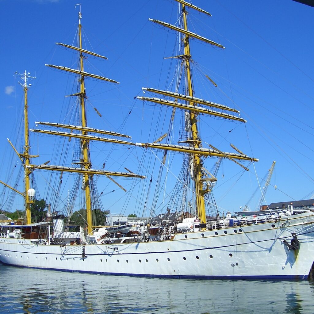 Gorch Fock in Boston Harbor