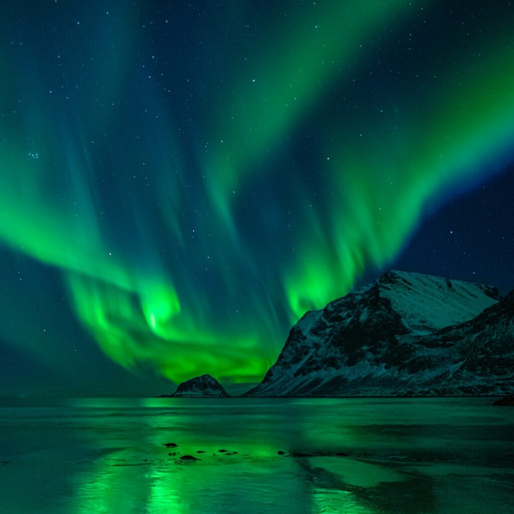 Northern Lights on the Beach